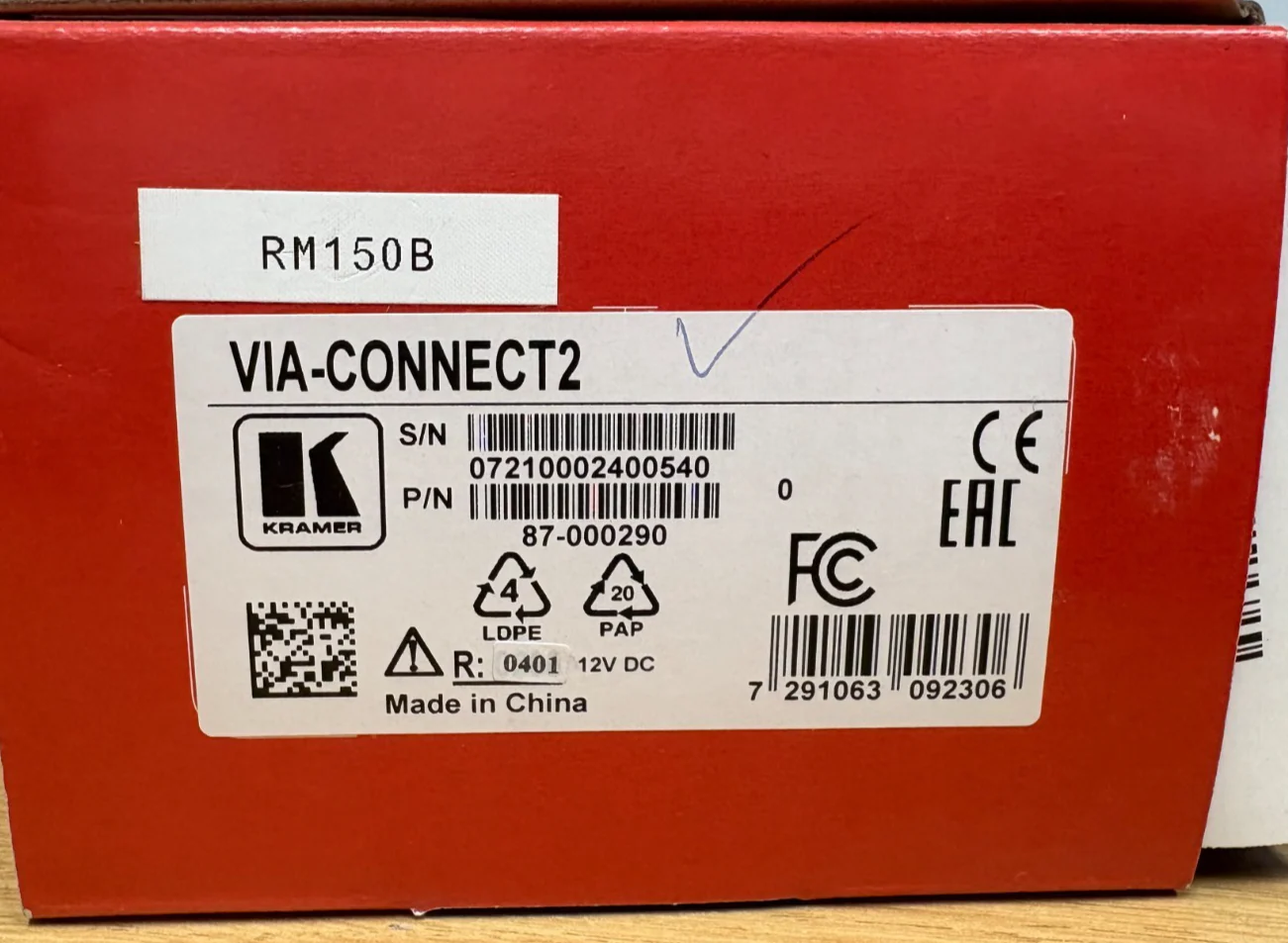 Kramer VIA-CONNECT2 Wireless & Wired Presentation Platform (P/N: 87-000290)