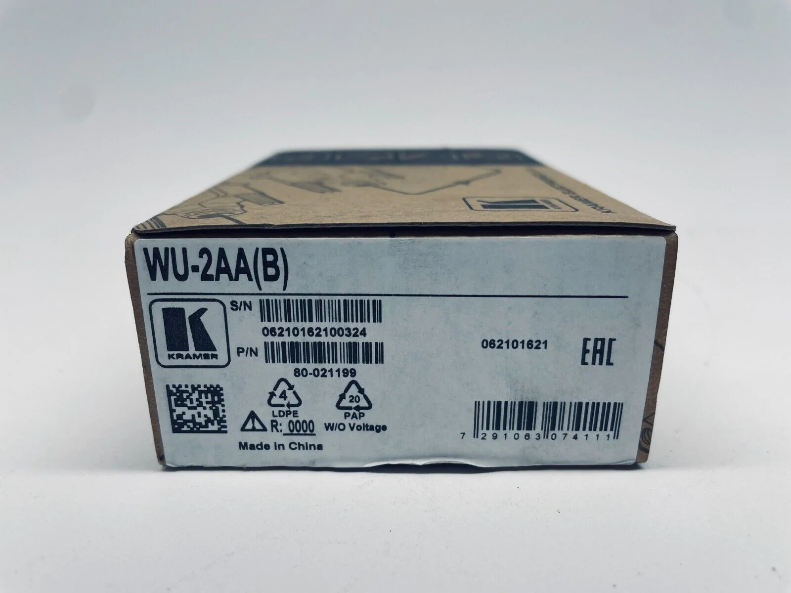 Kramer WU-2AA(B), 80-021199, 2 x USB 2.0 (A/A) Wall Plate Insert - Black PAIR - Image 2