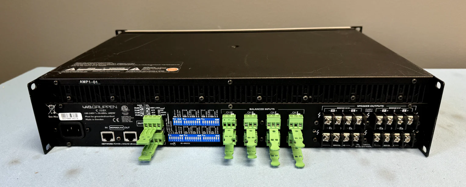 Lab Gruppen C 10:8X 1000W 8-Channel C-Series Amplifier with Nomadlink Network - Image 2