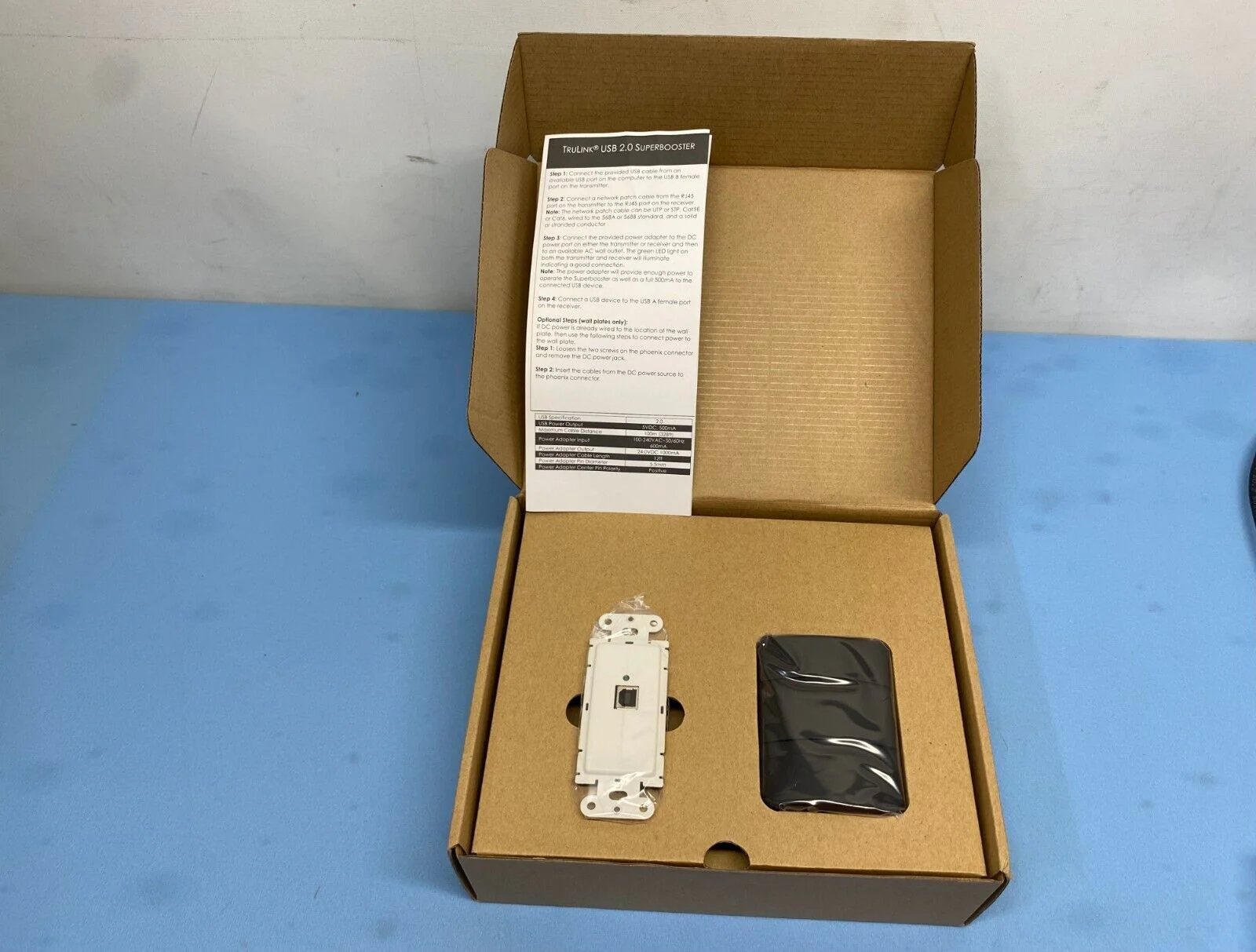 Legrand 53878 USB 2.0 Over CAT5 Superbooster Wall Plate Transmitter - Image 2