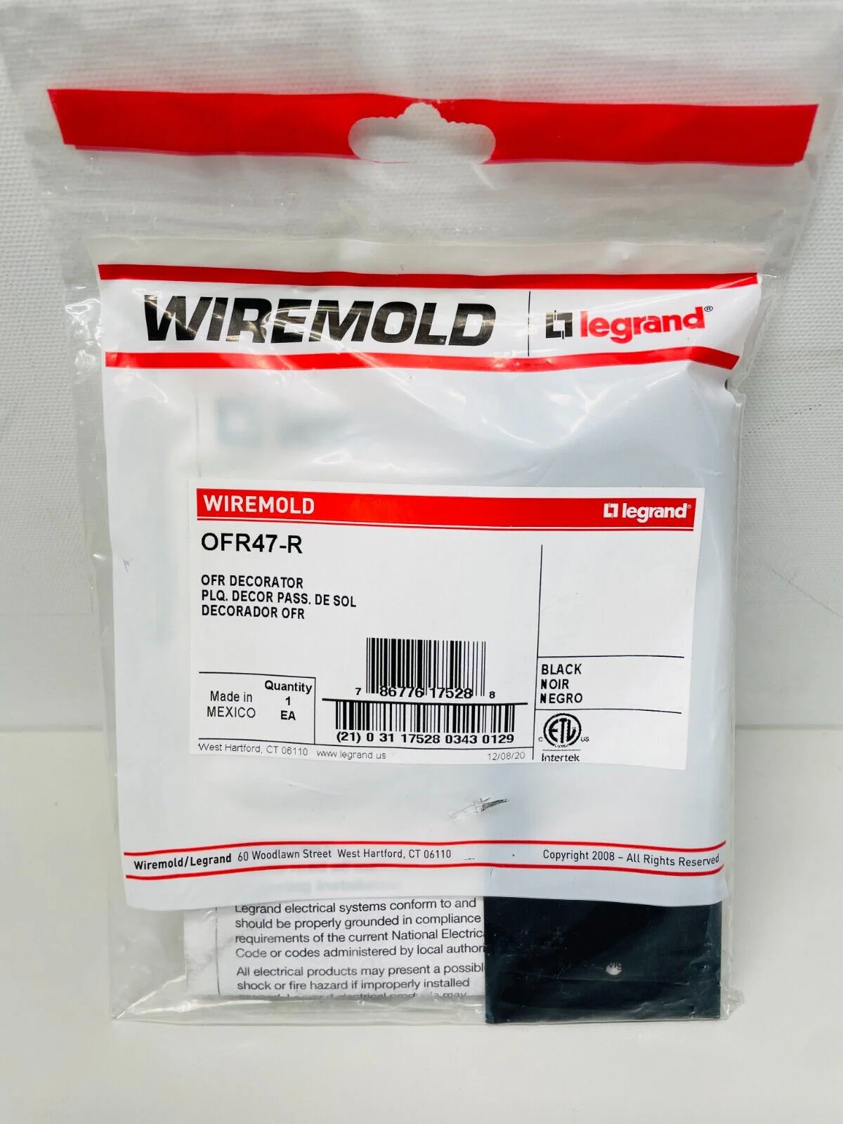 Legrand Wiremold OFR47-R OFR Series Overfloor Raceway Decorator Plate LOT OF 3 - Image 2