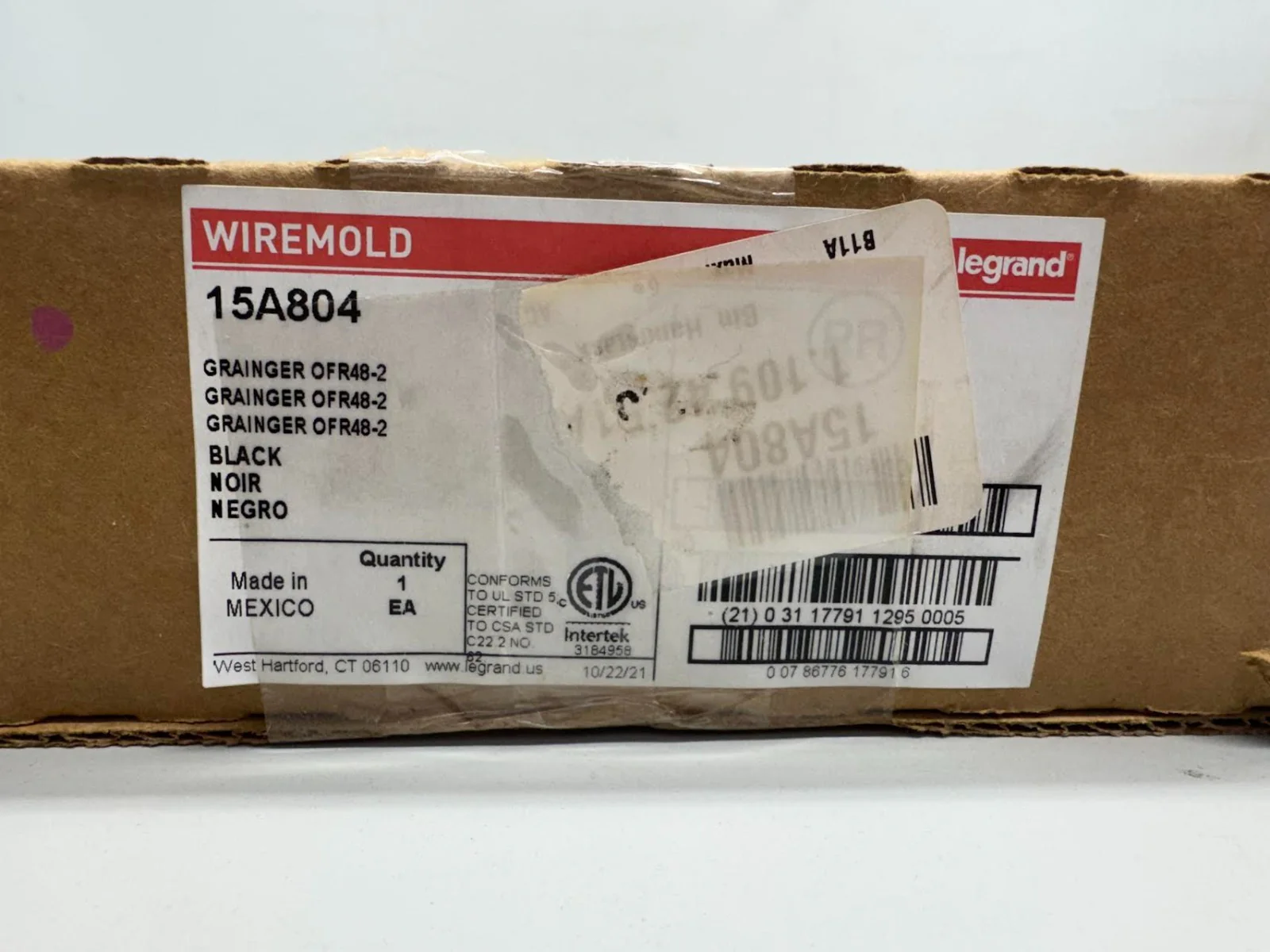 Legrand Wiremold Raceway 2 Gang Box OFR Series OFR48-2 Overfloor Raceway 13 inch - Image 2