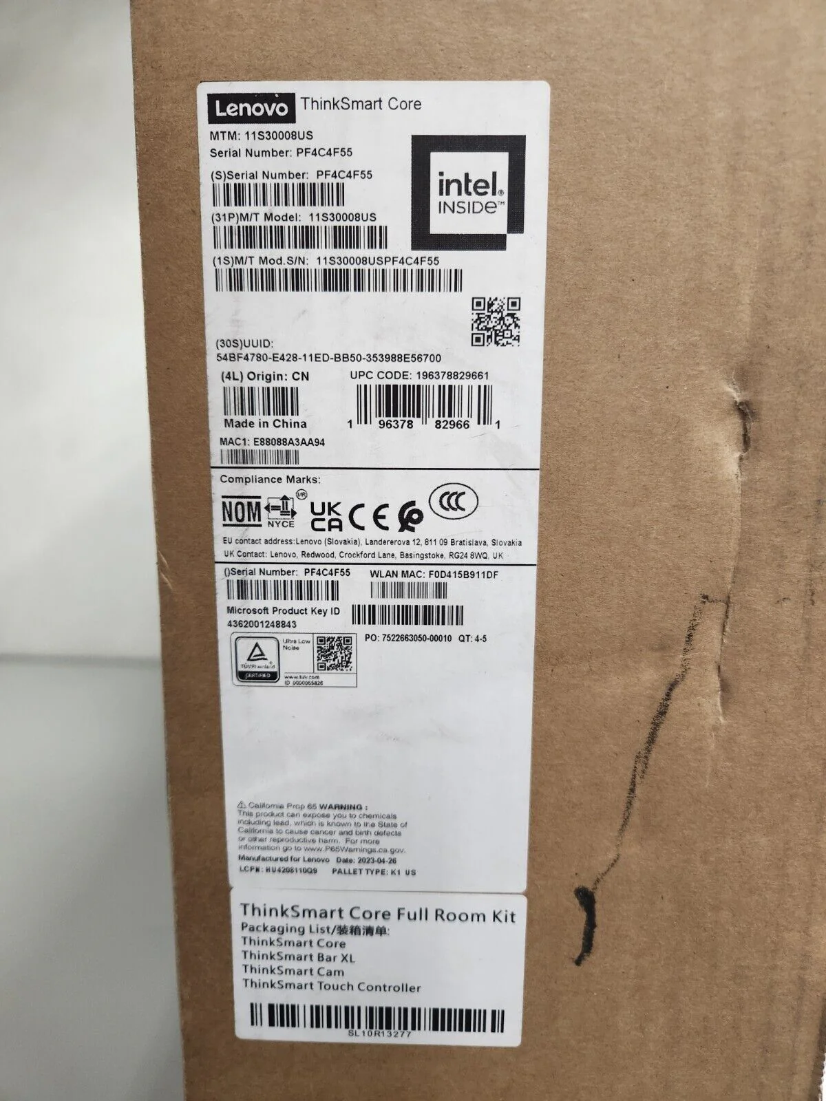 Lenovo ThinkSmart Core Room Kit for Microsoft Teams Rooms 11S30008US - Image 2