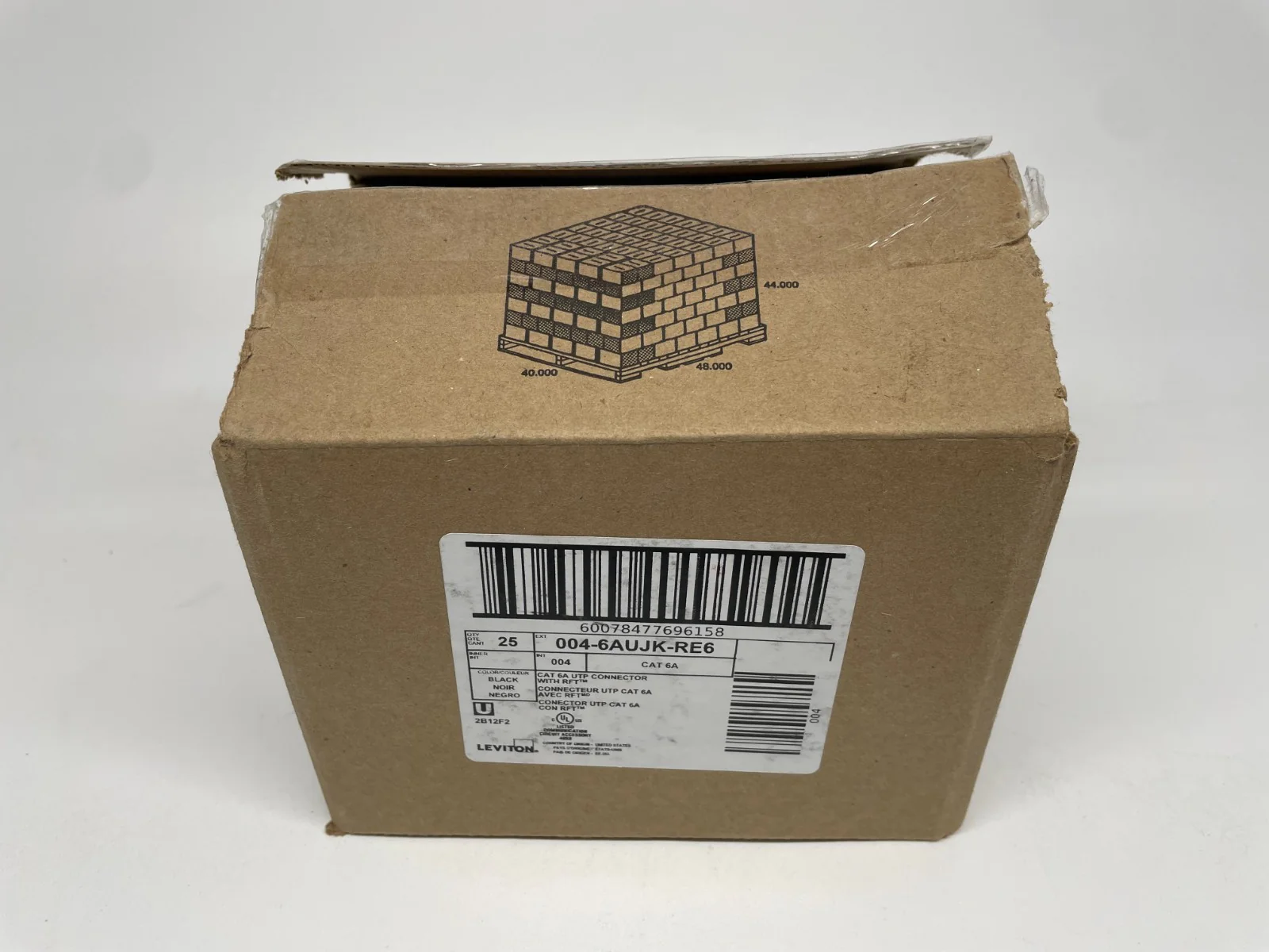 Leviton Atlas-X1 UTP Quick Port Cat 6A Connector RTF 6AUJK-RE6 Black LOT OF 25 - Image 3