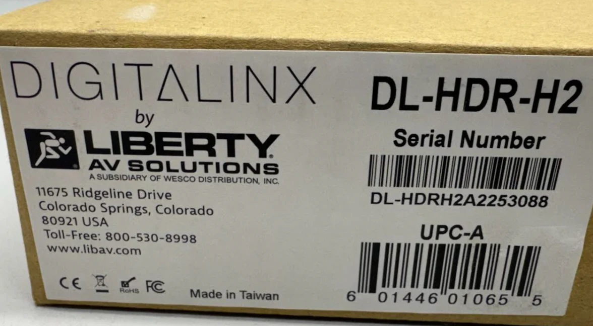 Liberty AV DL-HDR-H2 Digitalinx HDMI 2.0 Equalizer / Booster