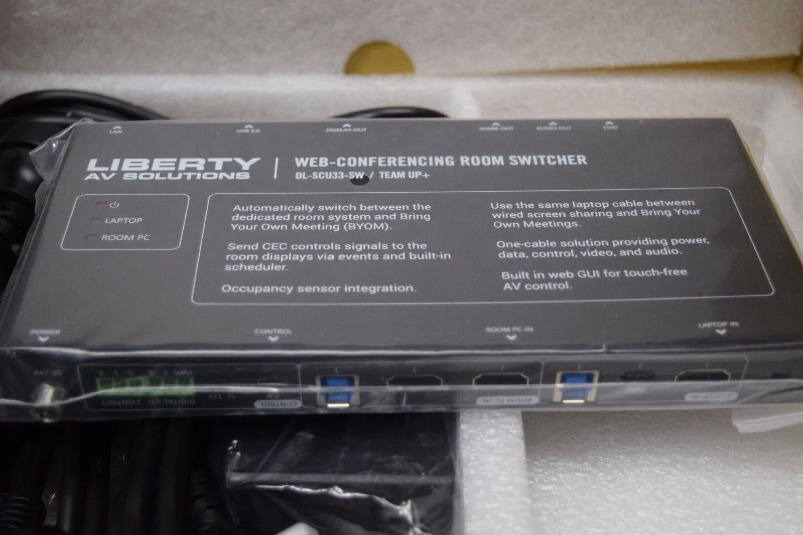 Liberty AV DL-SCU33-SW HDMI 3:3 Soft Codec Web-Conferencing Room Switcher - Image 2