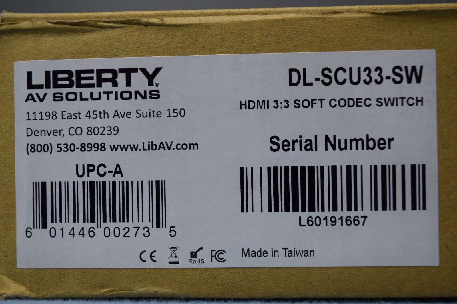 Liberty AV DL-SCU33-SW HDMI 3:3 Soft Codec Web-Conferencing Room Switcher - Image 5
