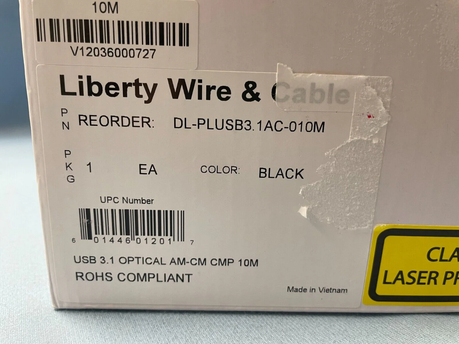 Liberty Wire & Cable DL-PLUSB3.1AC-010M USB A Male To USB C Male Cable - Image 2