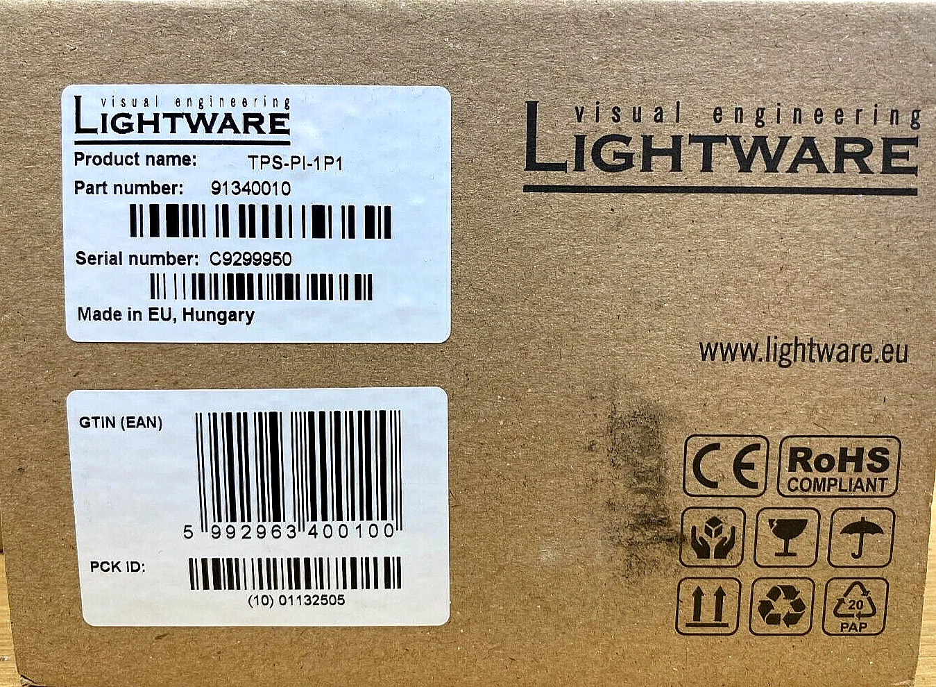 LightWare TPS-PI-1P1 Single Port Standalone TPS Power Injector