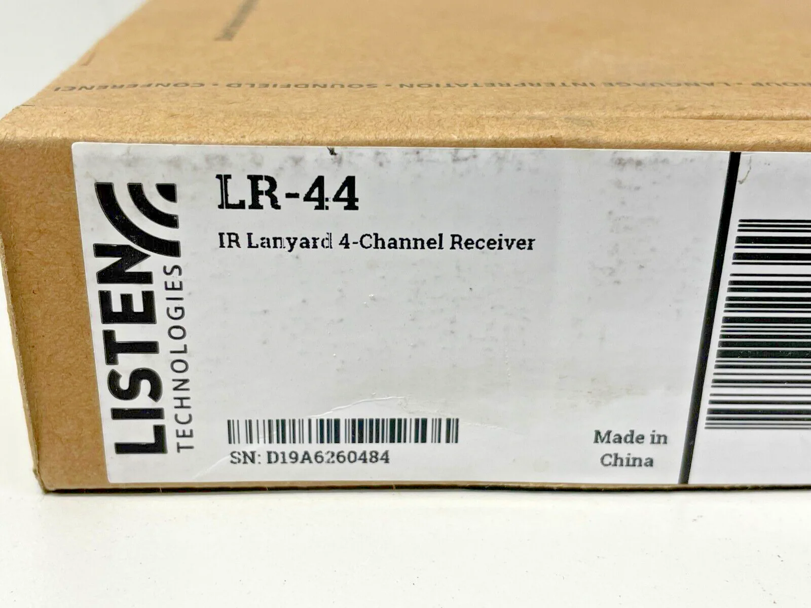 Listen Technologies LR-44 Lanyard-Style IR 4-Channel Receiver