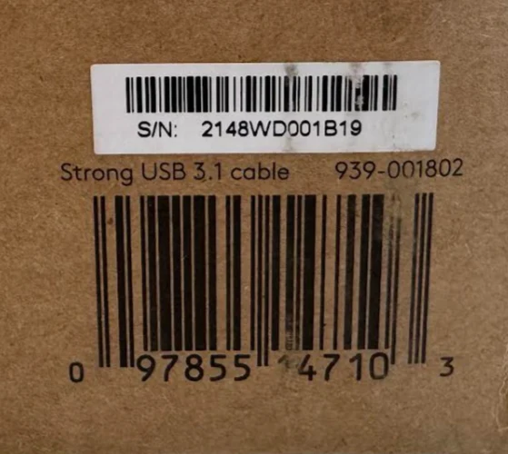 Logitech 939-001802 Strong USB 3.10 Type-A  to USB Type-C Male Cable (82') NEW - Image 3