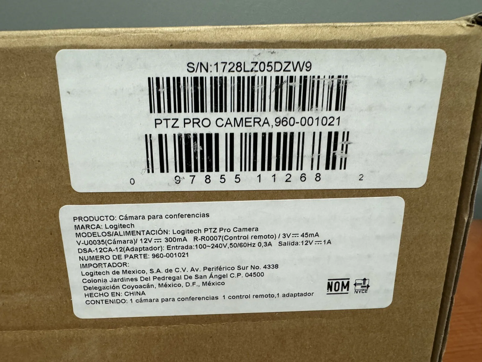 Logitech PTZ Pro Video Conferencing Camera HD 1080p w/ Remote 960-001021 - Image 2