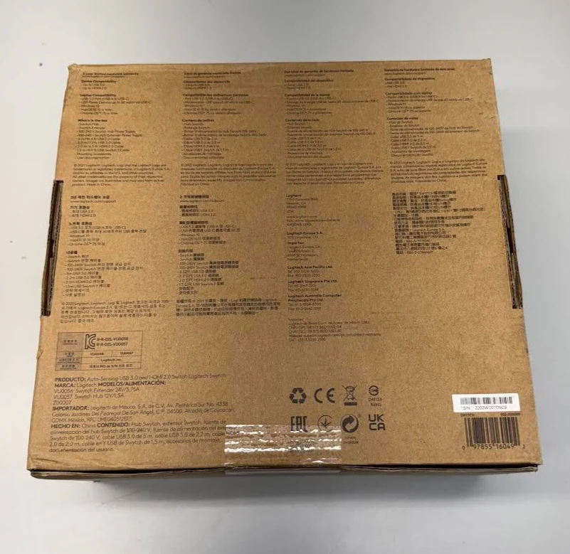 Logitech SWYTCH HUB VU0057 Auto-Sensing USB3.0 & HDMI2.0 Switch 952-000009 - Image 3
