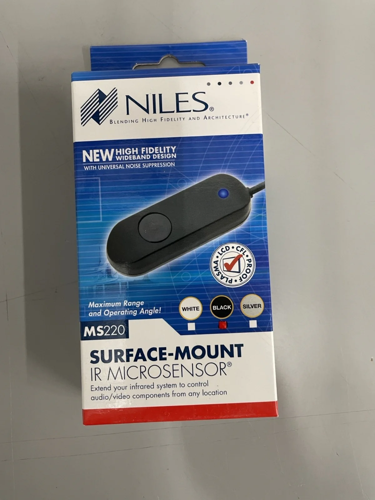 Lot of TWO - Niles MS220 Surface-Mount (Black) IR Infrared Microsensors  FG01577 - Image 2