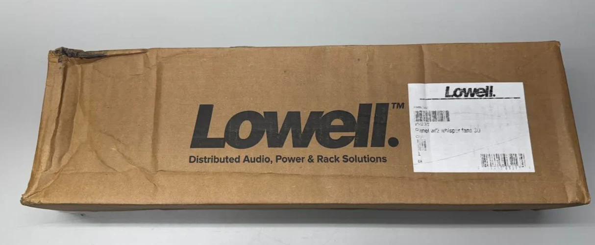 Lowell FW2-3T Panel with 2 Whisper Fans, 3U Fan Panel - Image 3