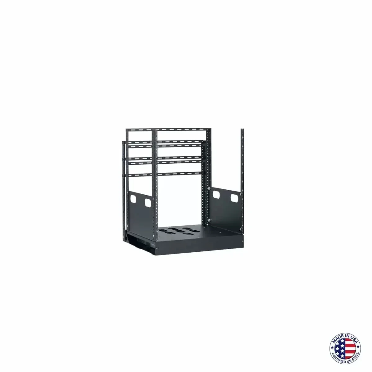 Lowell LPTR2-1219 Pull & Turn AV Equipment Rack System (Slide & Pivot / Rotate) - Image 4