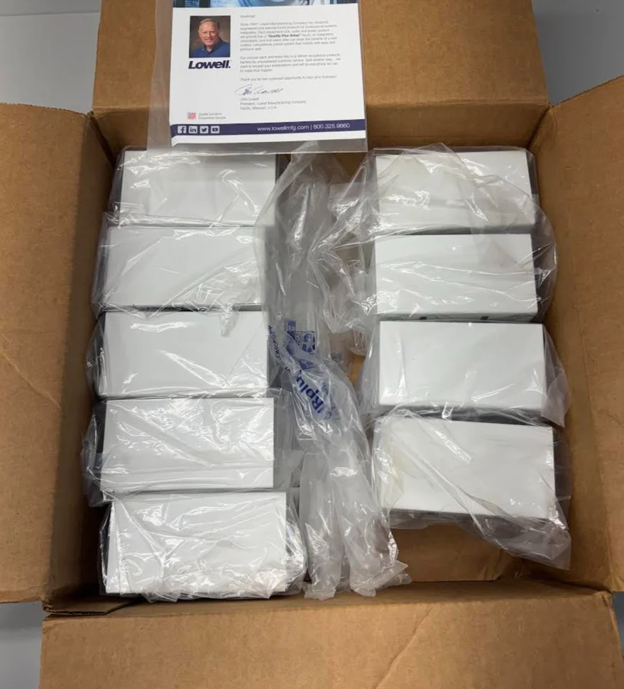 Lowell Surface-Mount Wall Box, 2 Gang P1X-2 LOT OF 9