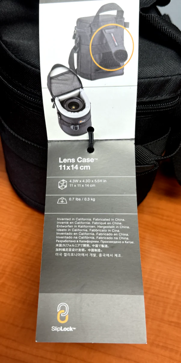 Lowepro Lens Case 11x14cm LOT OF 2 Black Padded For Camera Lenses w/ Belt Loop - Image 2
