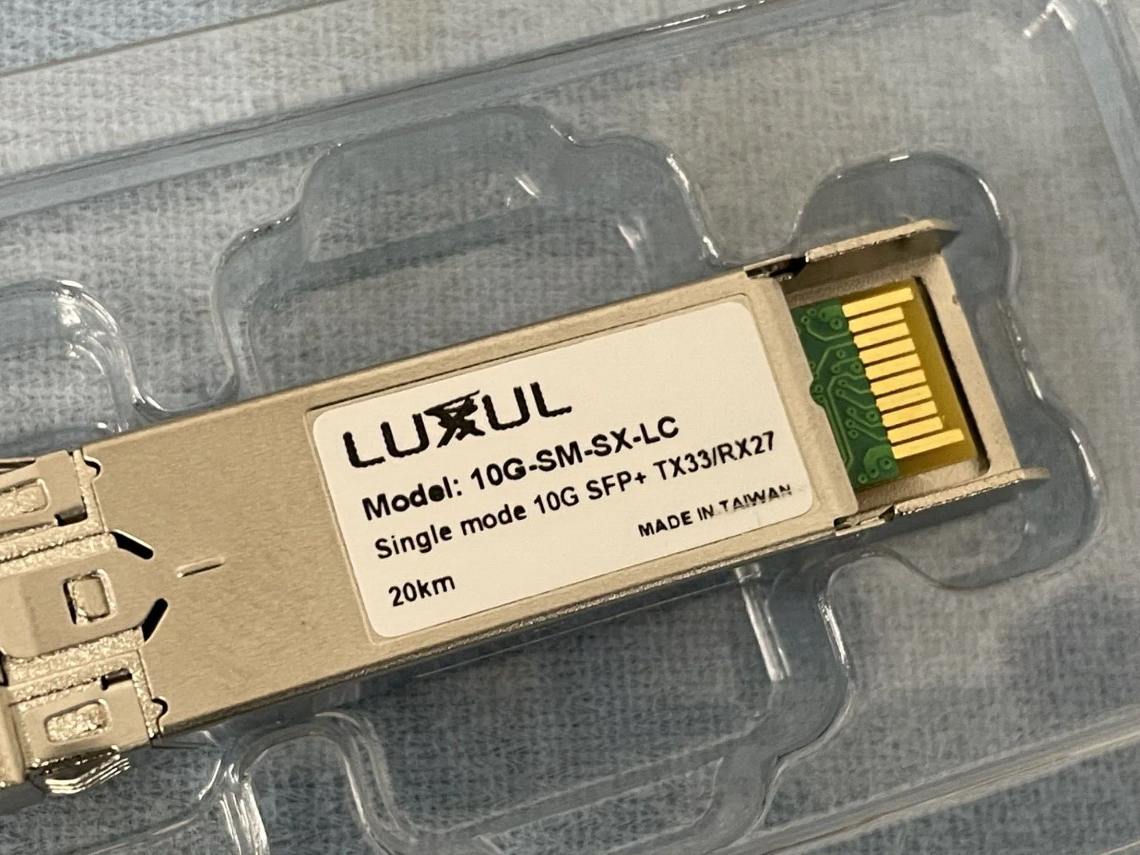 Luxul 10G-SM-SX-LC 10GB Single-Mode Fiber Simplex SFP+ Module DFB Laser - PAIR - Image 3