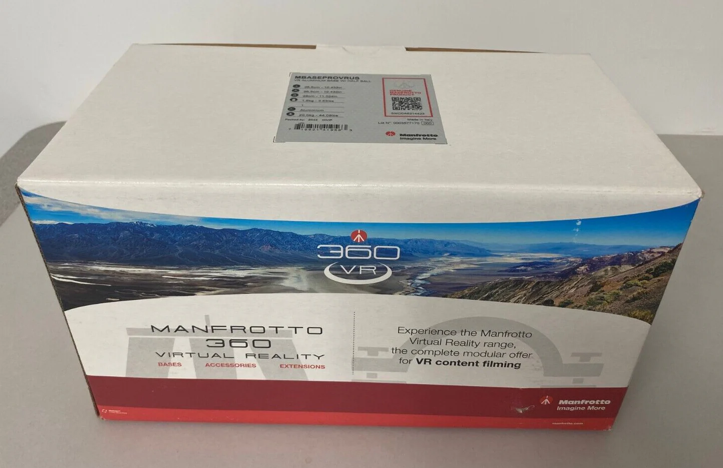 Manfrotto MBASEPROVRUS VR Aluminum Base w/ Half Ball - Image 3