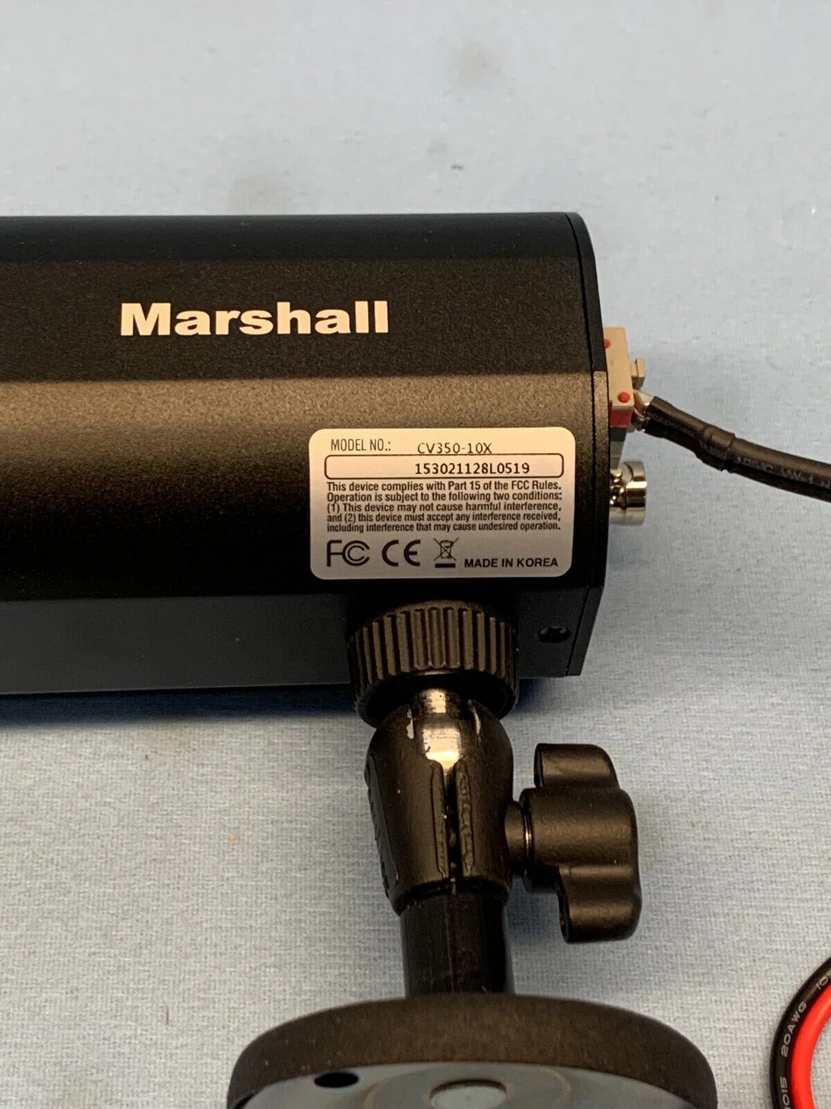 Marshall CV350-10X Compact 10X Camera HDMI & 3G/HD-SDI with Power Supply - Image 2