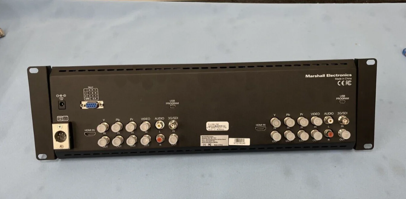 Marshall M-LYNX-702 Dual 7" Rackmount 3G SDI BNC HDMI Monitors & Power Supply - Image 5