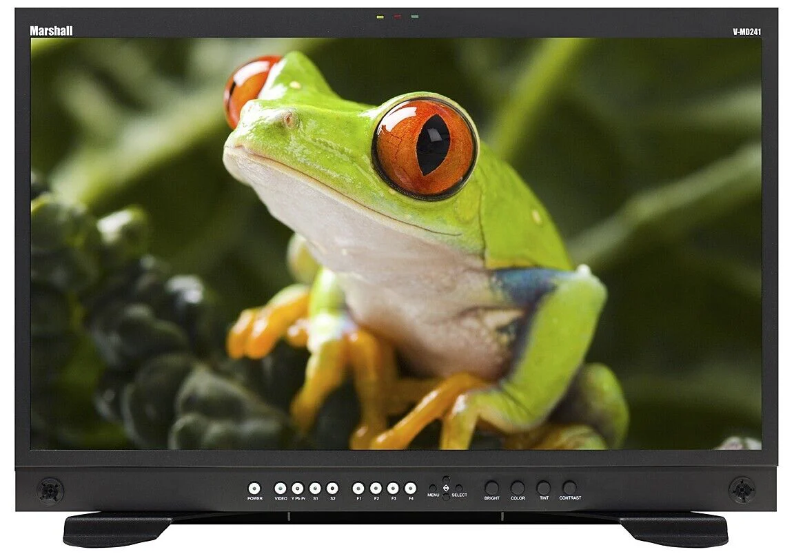 Marshall V-MD241 24" HD 1080 Desktop Monitor w/ Modular Inputs & Network Control - Image 2
