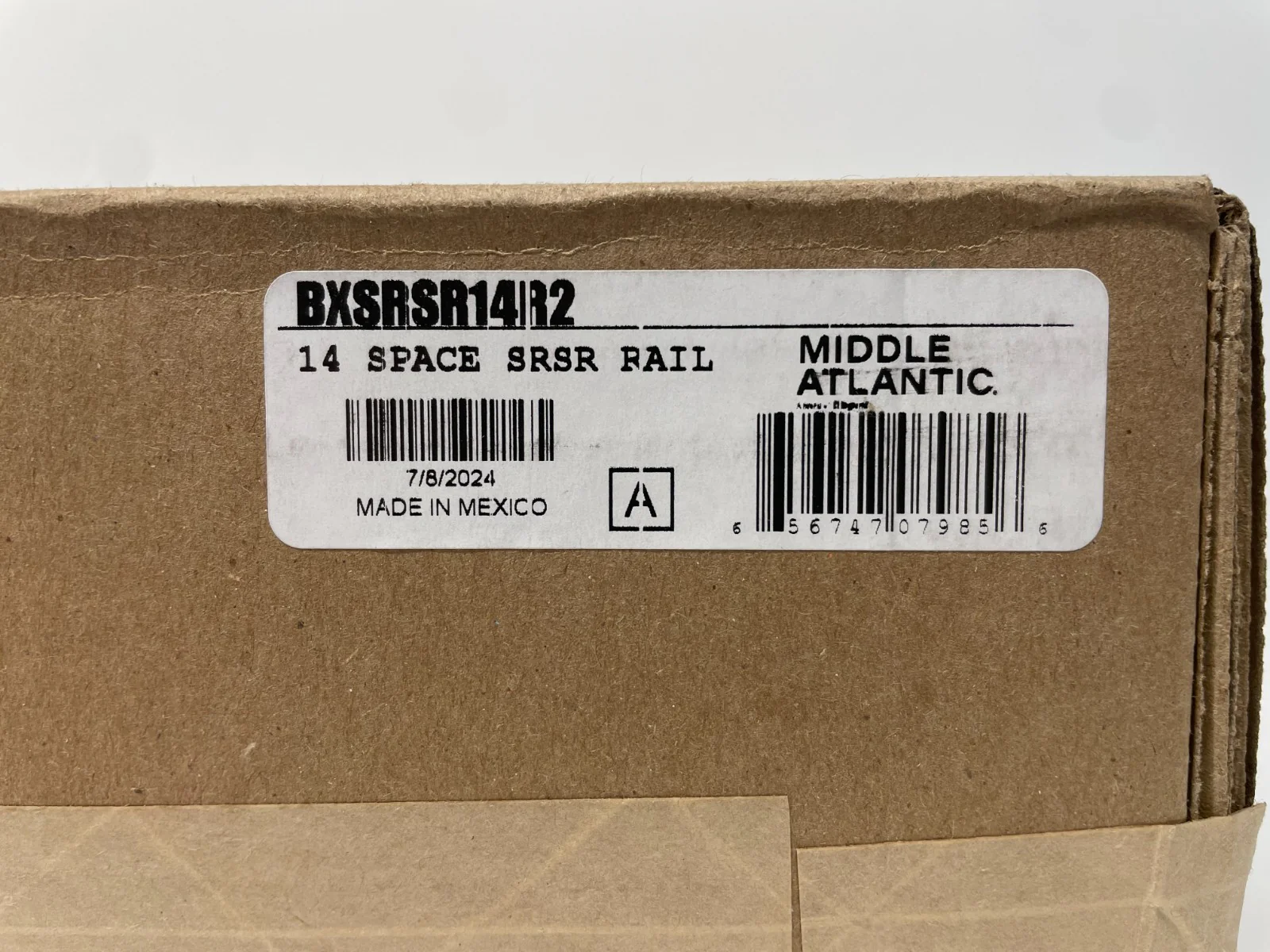 Middle Atlantic BXSRSR14R2 OEM 14RU Space Rail for SRSR-X & SRSR-4 Racks - Image 2