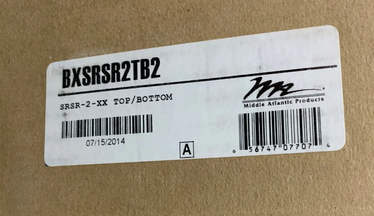Middle Atlantic BXSRSR2TB2 Rotating Sliding Rack System w/ BXSRSR14R2 -14SP Rail - Image 2