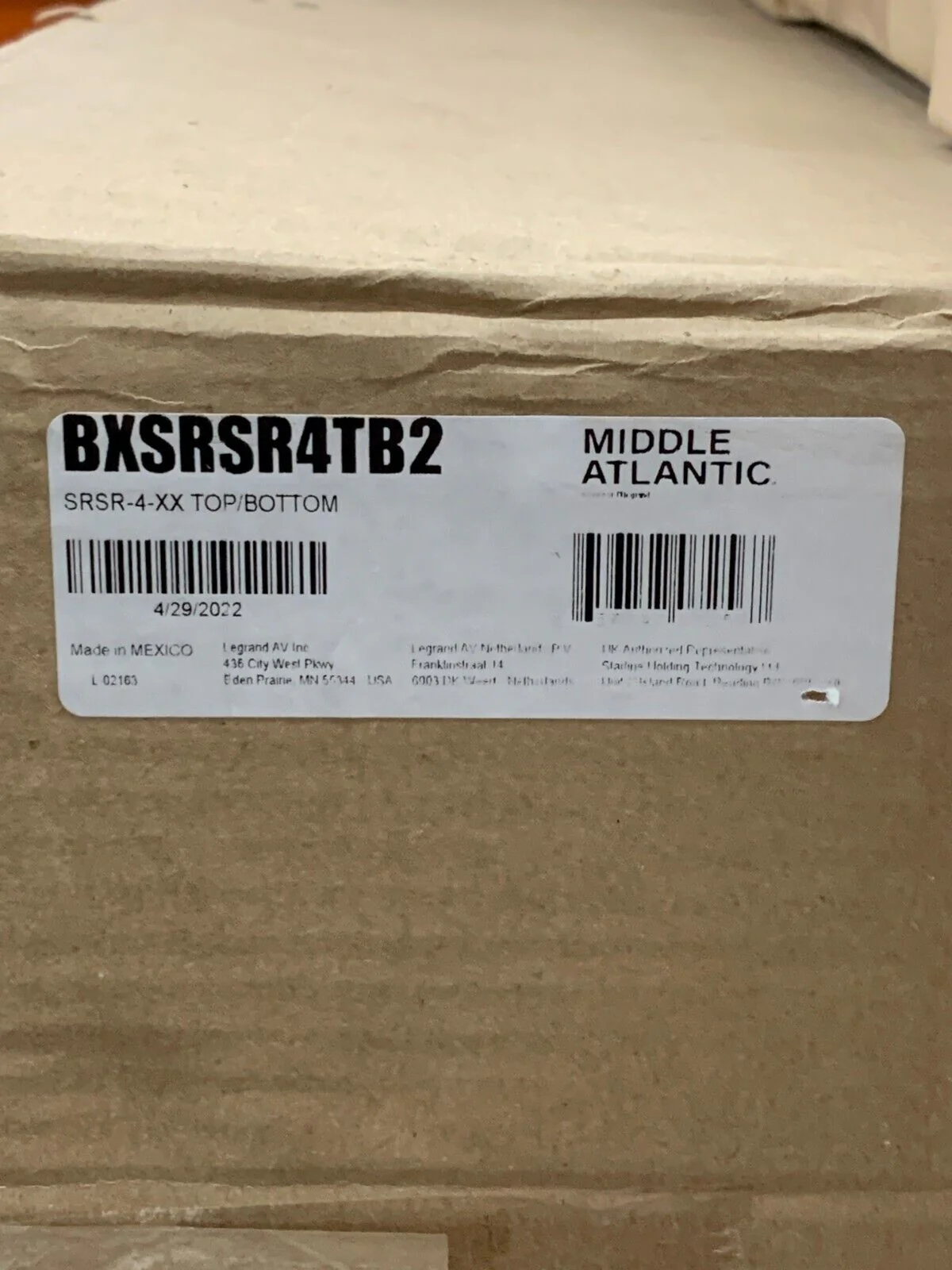 Middle Atlantic BXSRSR4TB2 14RU Rotating Sliding Rail System - Image 2