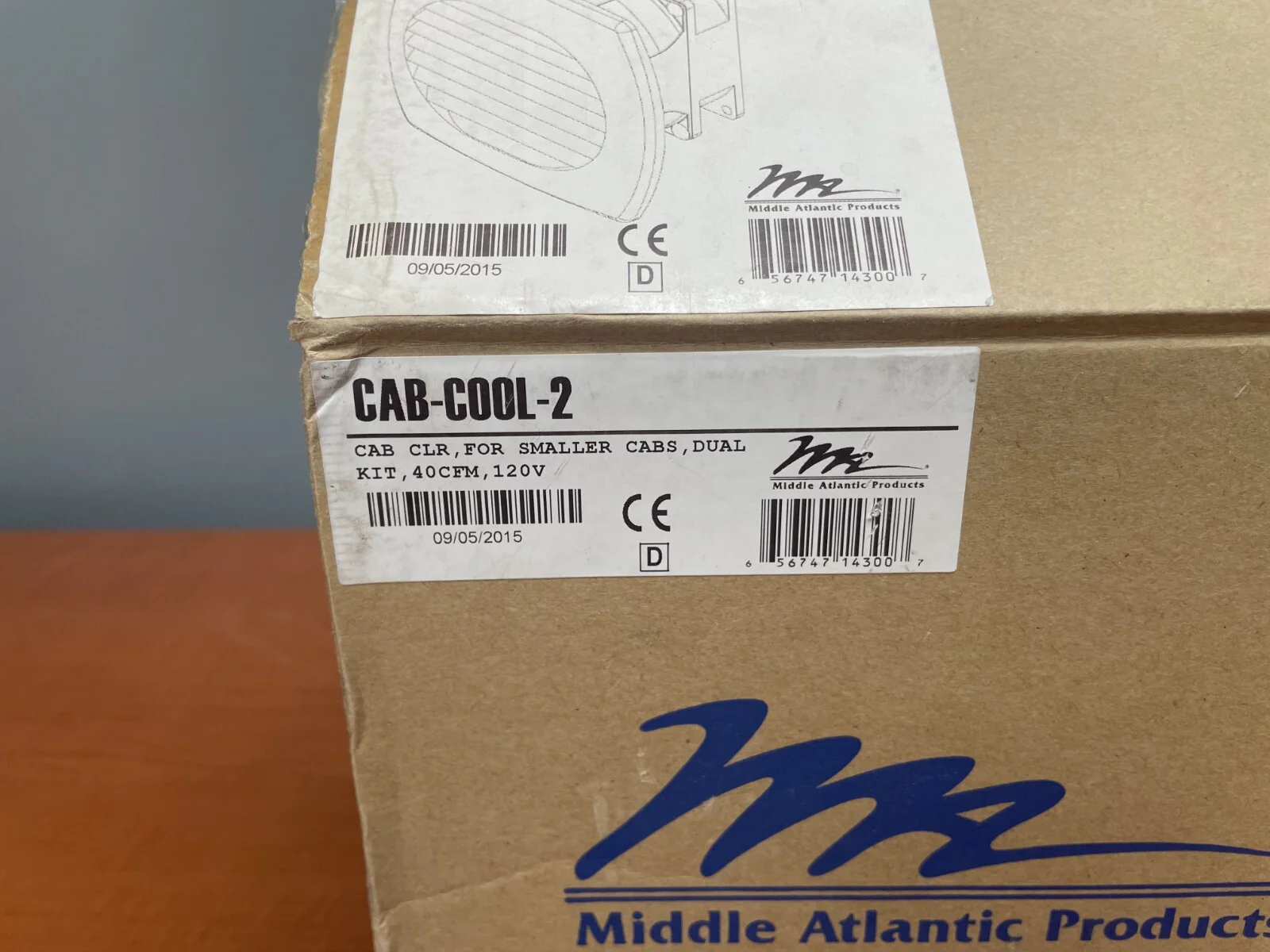 Middle Atlantic CAB-COOL-2 Quiet-Cool Cabinet Cooler 40 CFM (2 Fans) - Image 2