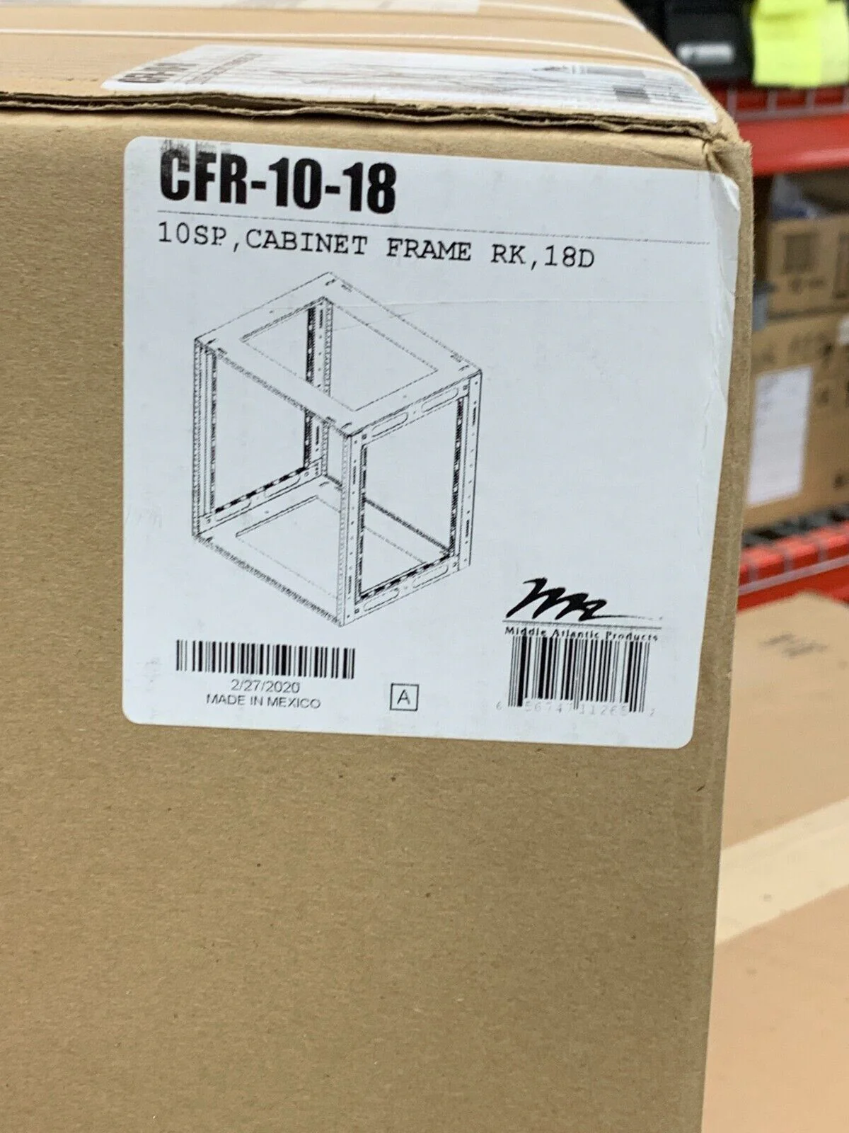 Middle Atlantic CFR-10-18 / Cabinet Frame Rack  / 10 SP 18D - Image 3