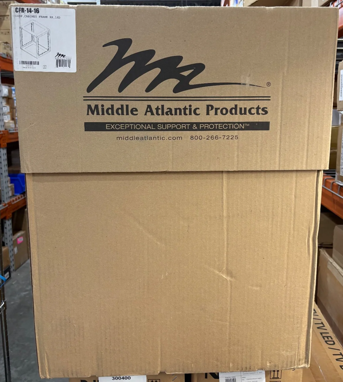 Middle Atlantic CFR-14-16 / 14SP Cabinet Frame Rack, 16D - Image 2