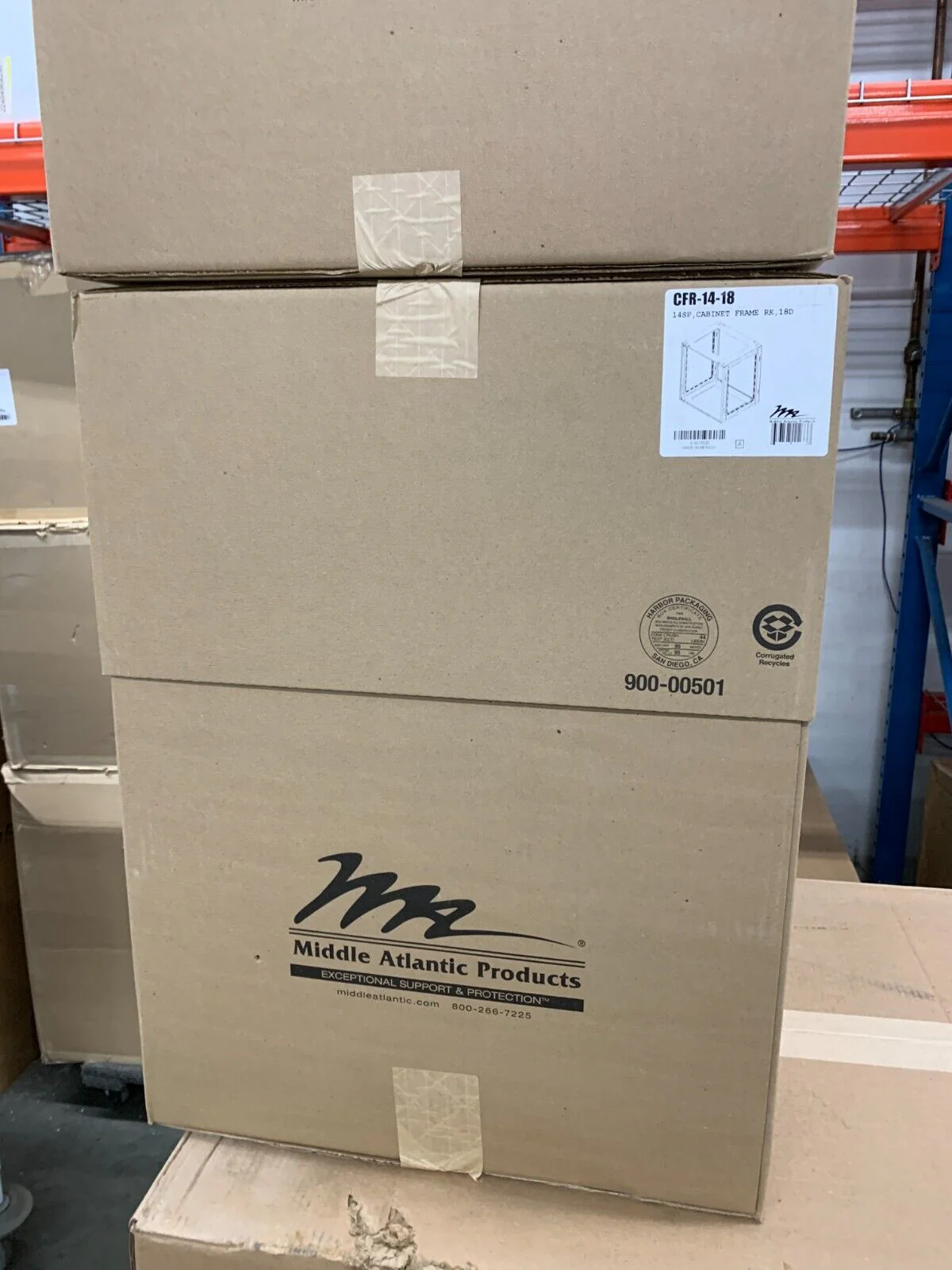 Middle Atlantic CFR-14-18 / Cabinet Frame Rack  / 14 SP 18D - Image 2