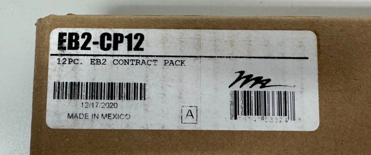 Middle Atlantic EB2-CP12 EB Series Flanged 2RU Blank Panel 12-Piece Pack - Image 2