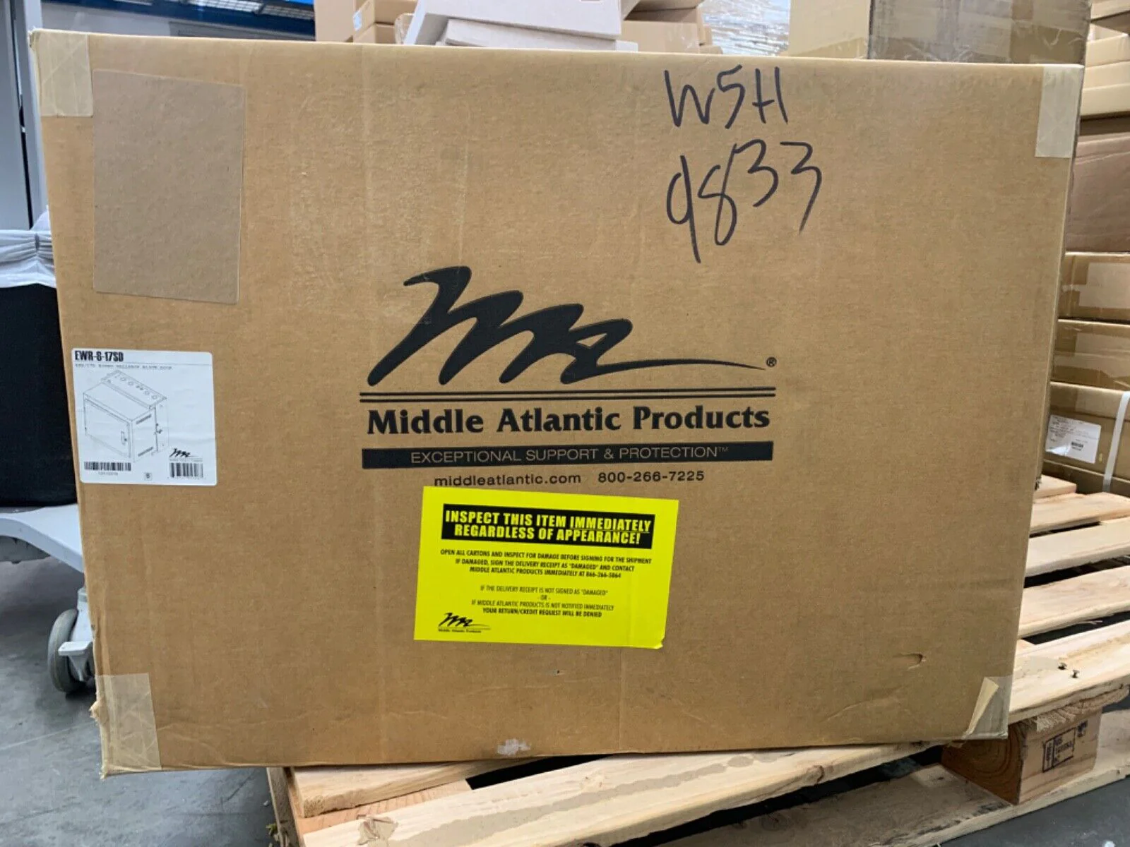 Middle Atlantic EWR-8-17SD  Middle Atlantic EWR Sectional Wall Mount Rack - Image 2