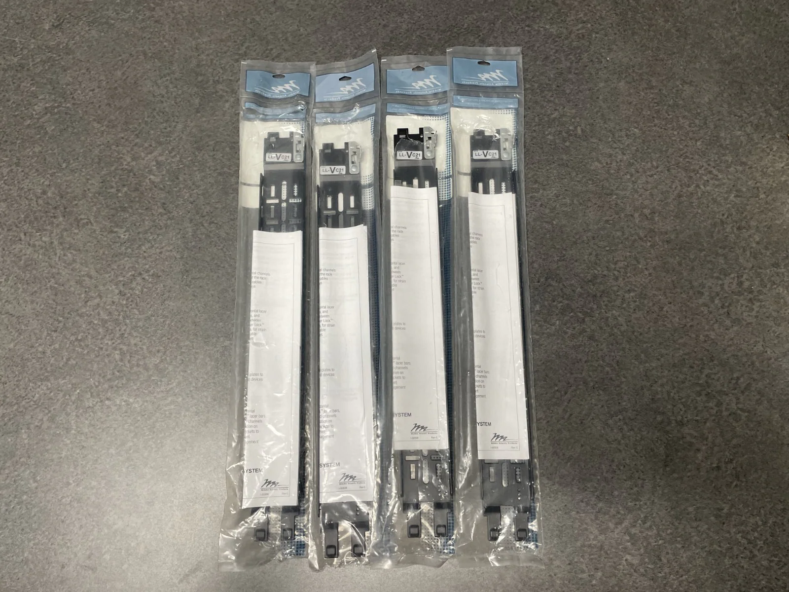 Middle Atlantic LL-VC21 Lever Lock 21" Vertical Channel Accessory Lot of 4 - Image 2