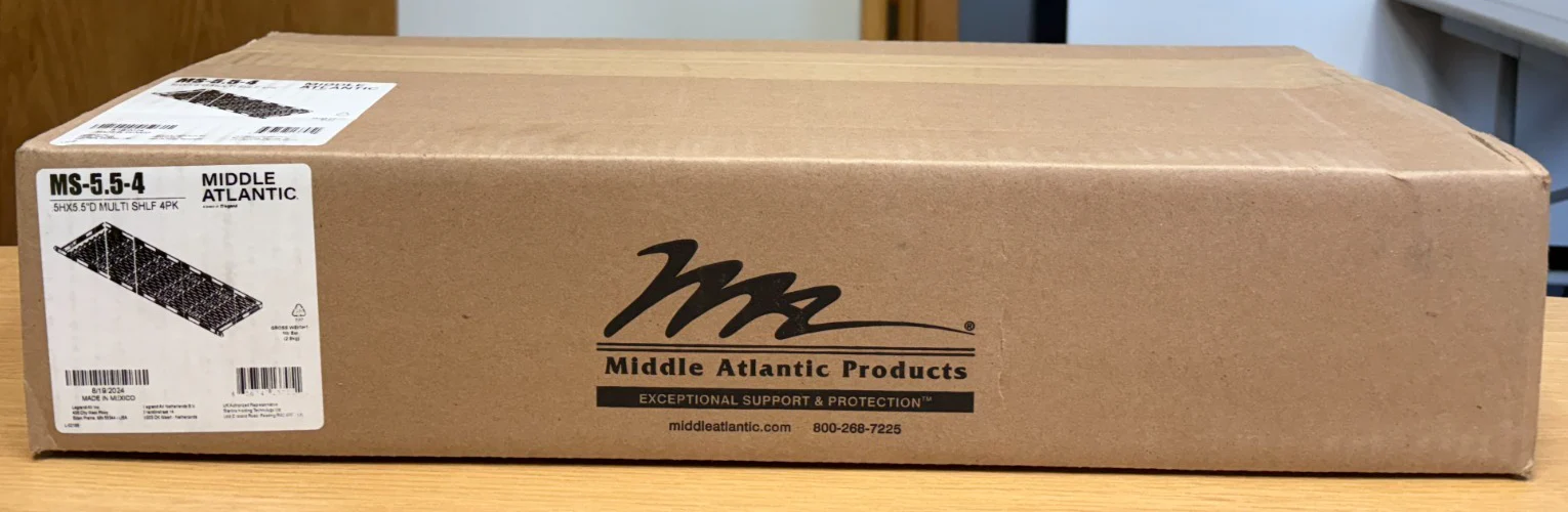 Middle Atlantic MS-5.5-4 Device-Mounting Rackshelf (Pack of 4) - Image 2