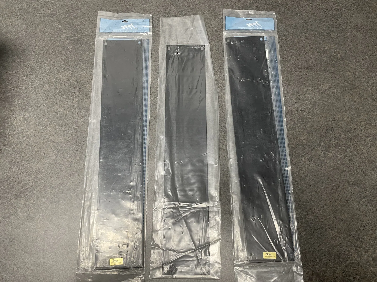 Middle Atlantic Products HBL2 2SP Flat Anod Aluminum Blank Panel Lot of 3 - Image 2