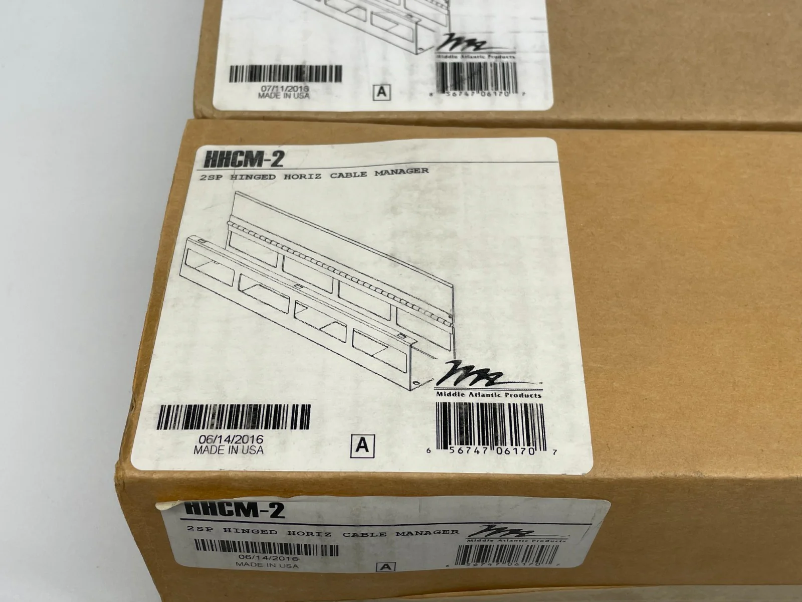 Middle Atlantic Products HHCM-2 2U Hinged Horizontal Cable Manager LOT OF 2 - Image 3