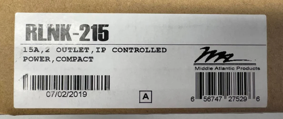 Middle Atlantic Select Series 2-Outlet PDU with RackLink NEW IN BOX - Image 3