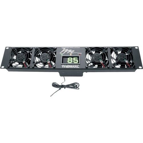 Middle Atlantic UQFP-4D 19" Ultra Quiet Fan Panel 100 CFM 27dB w/ Display