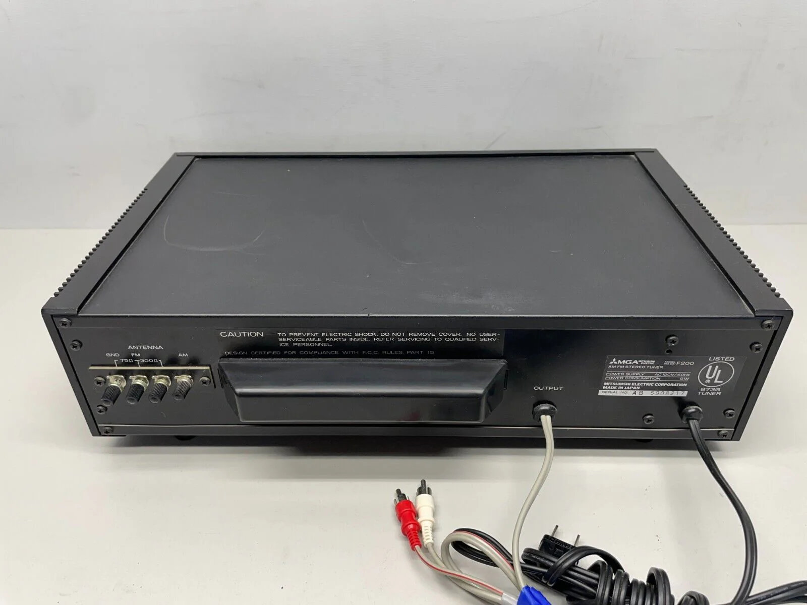 Mitsubishi Electric MGA DA-F200 Vintage AM/FM Radio Tuner - Image 4
