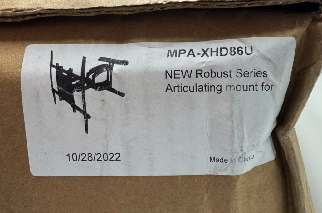Mustang MPA-XHD86U Full Motion Articulating Wall Mount for 60-98" Displays - Image 2