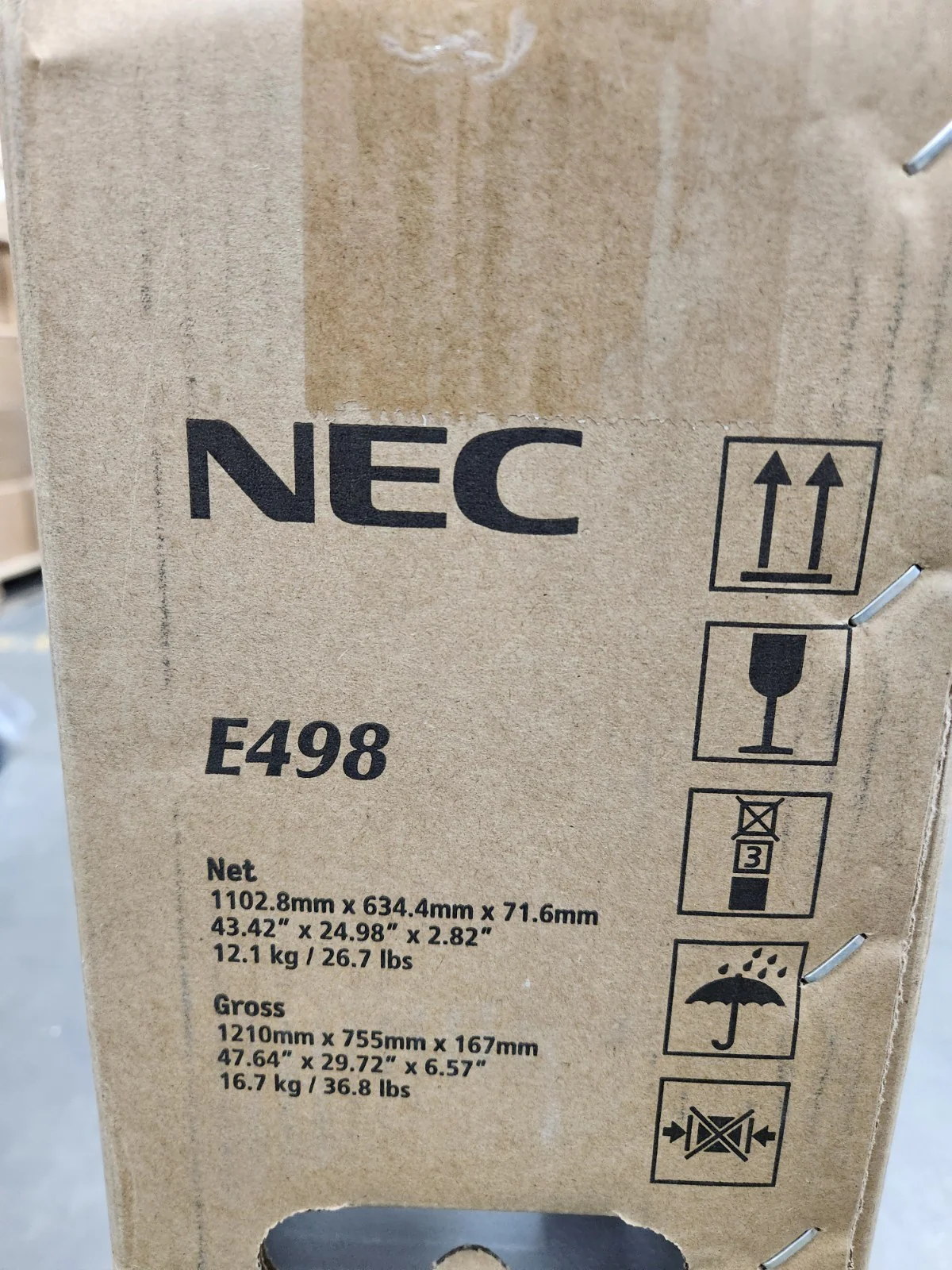 NEC E498 49" Class 4K UHDCommercial LED TV Monitor NEW - Image 3