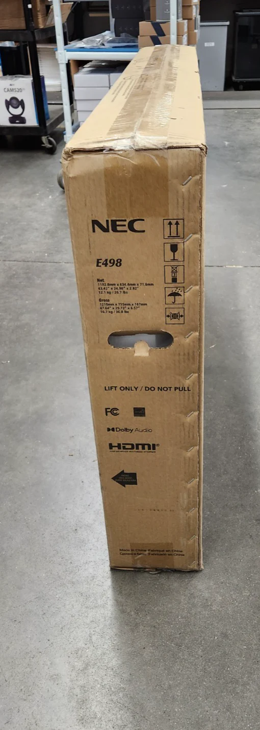NEC E498 49" Class 4K UHDCommercial LED TV Monitor NEW - Image 4