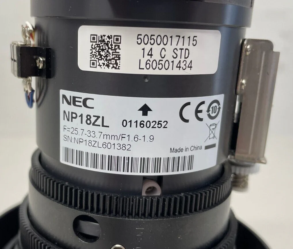 NEC NP18ZL 1.73 to 2.27:1 Standard Throw Zoom Lens with Shift - Image 5