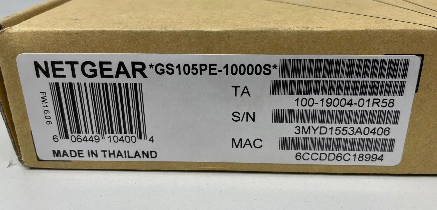 NETGEAR GS105PE-10000S ProSafe 1000Mbps 5-Port Ethernet Switch - Image 2