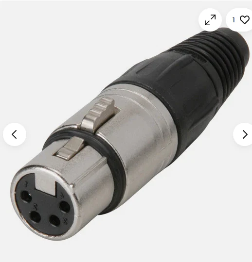Neutrik NC4FX 4-Pin/Pole Female XLR Cable Connector Nickel Housing - Lot of 25 - Image 2
