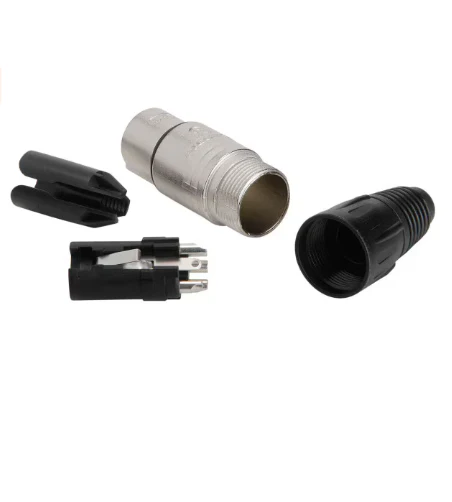 Neutrik NC4FX 4-Pin/Pole Female XLR Cable Connector Nickel Housing - Lot of 25 - Image 4